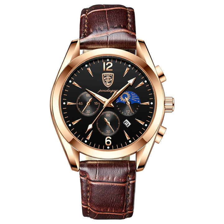 Luxury Leather, Rugged Performance: Your Perfect Everyday Watch!