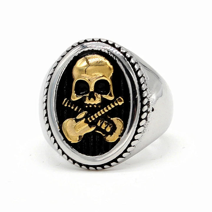 Rock Your Style: The Ultimate Guitar Skull Ring for Badass Vibes!