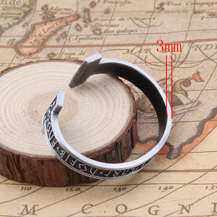 Viking Vibes: Handmade Nordic Rune Bangle