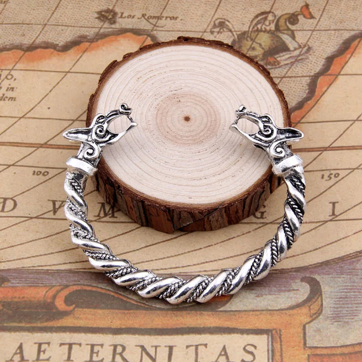 Wolf Wisdom: Nordic Rune Bangle for Modern Vikings