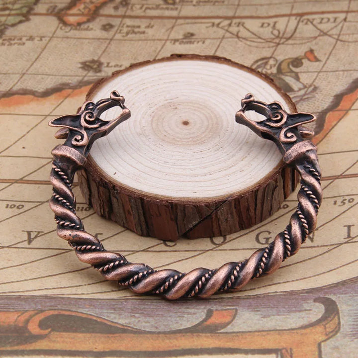 Wolf Wisdom: Nordic Rune Bangle for Modern Vikings