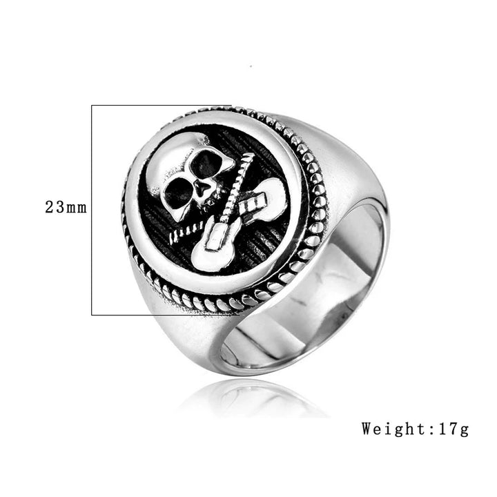 Rock Your Style: The Ultimate Guitar Skull Ring for Badass Vibes!