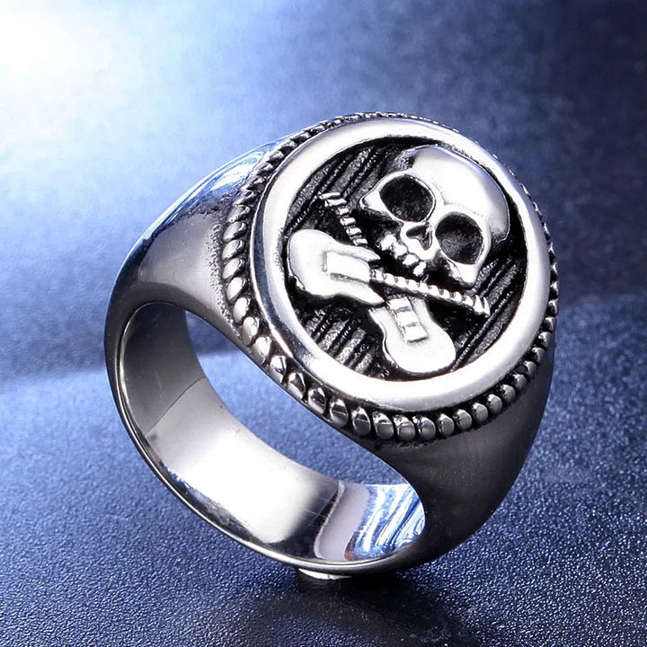 Rock Your Style: The Ultimate Guitar Skull Ring for Badass Vibes!