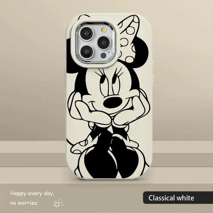 Mickey & Minnie Magic: Luxury Silicone iPhone Case for Disney Fans!