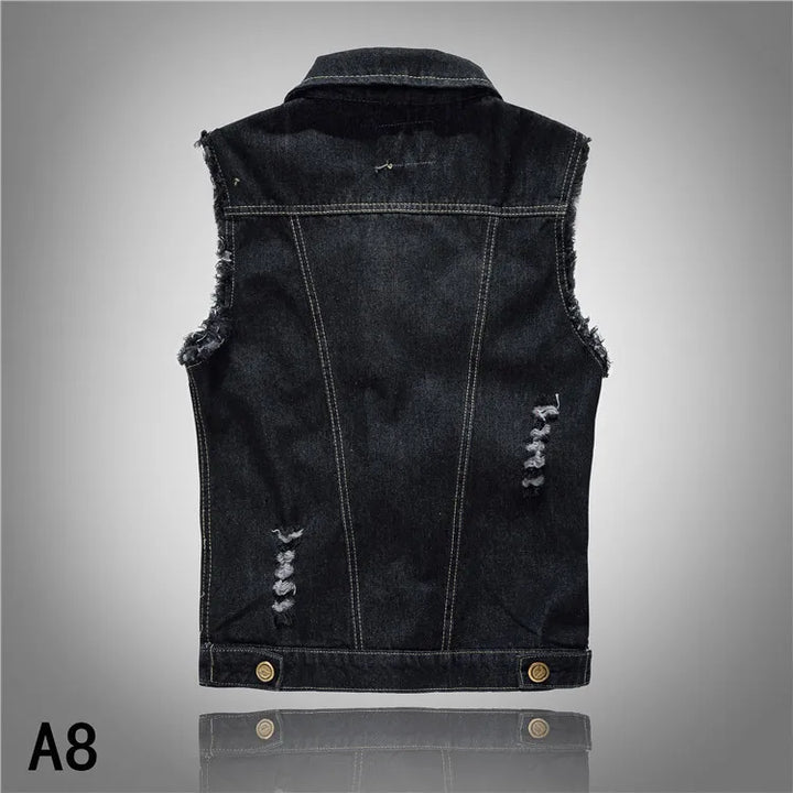 Rivet and Roll: The Ultimate Denim Vest!