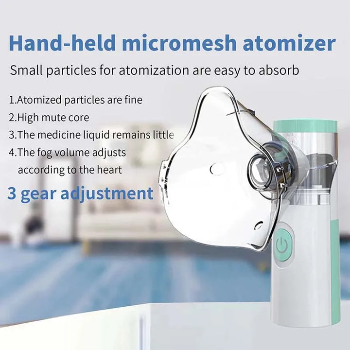 Breathe Happy: The Mini Mesh Nebulizer for Kids' Supercharged Breathing!