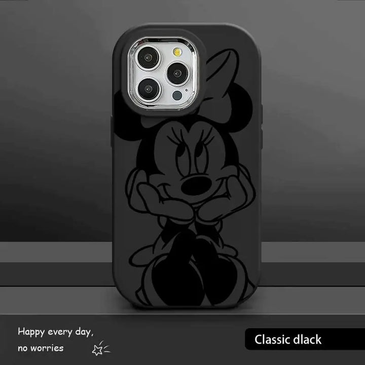 Mickey & Minnie Magic: Luxury Silicone iPhone Case for Disney Fans!