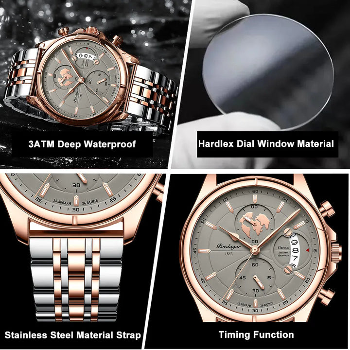 Dressed to Impress: The All-Steel Power Watch for Men!