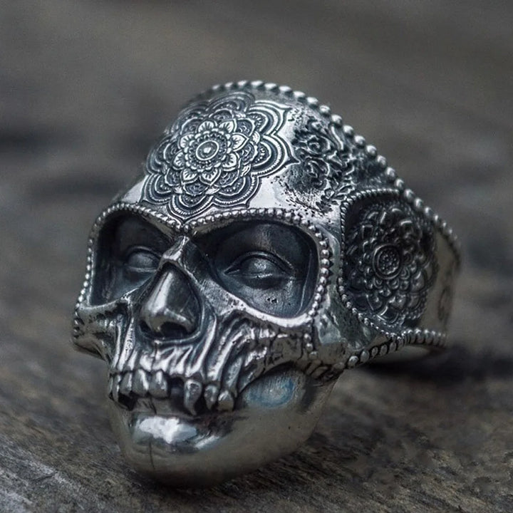 Skull & Blooms: The Mandala Ring for the Rebel with a Cause!