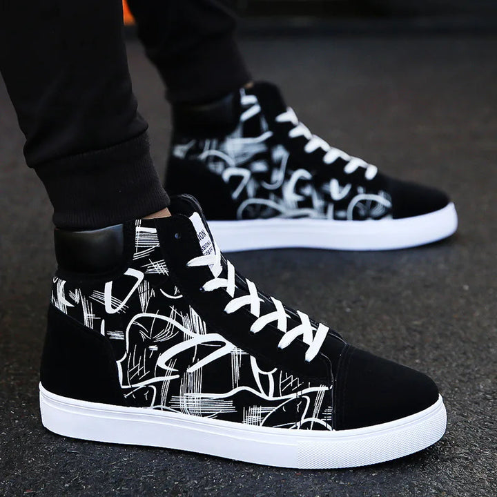 Step Up Your Game: High-Top Sneakers for Trendsetting Titans!