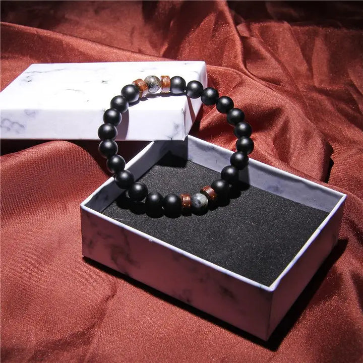 Lava & Zen: The Retro Volcanic Stone Bracelet for Chill Vibes!