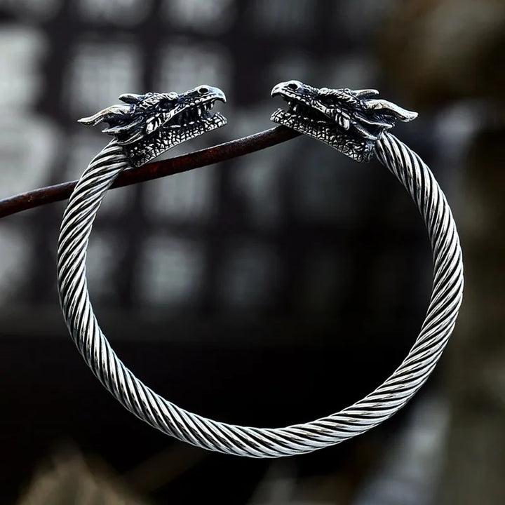 Dragon Duo: Domineering Viking Bracelet