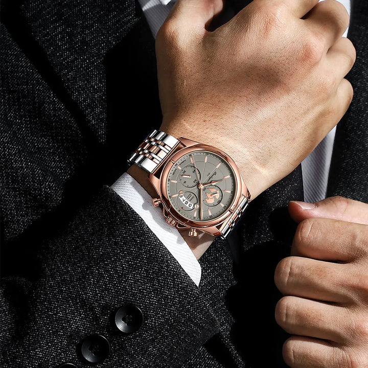 Dressed to Impress: The All-Steel Power Watch for Men!