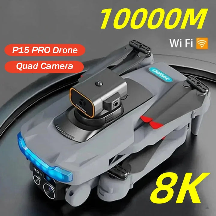 Fly Beyond Limits: P15 Pro 4K Drone with Dual Cameras & Obstacle Avoidance