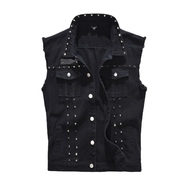 Rivet and Roll: The Ultimate Denim Vest!