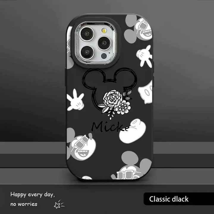 Mickey & Minnie Magic: Luxury Silicone iPhone Case for Disney Fans!