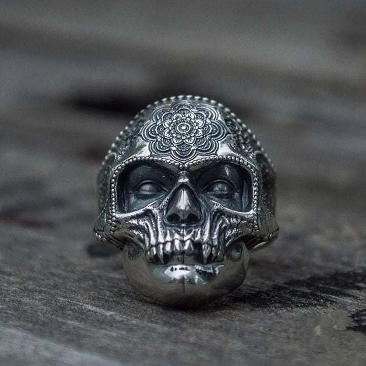 Skull & Blooms: The Mandala Ring for the Rebel with a Cause!