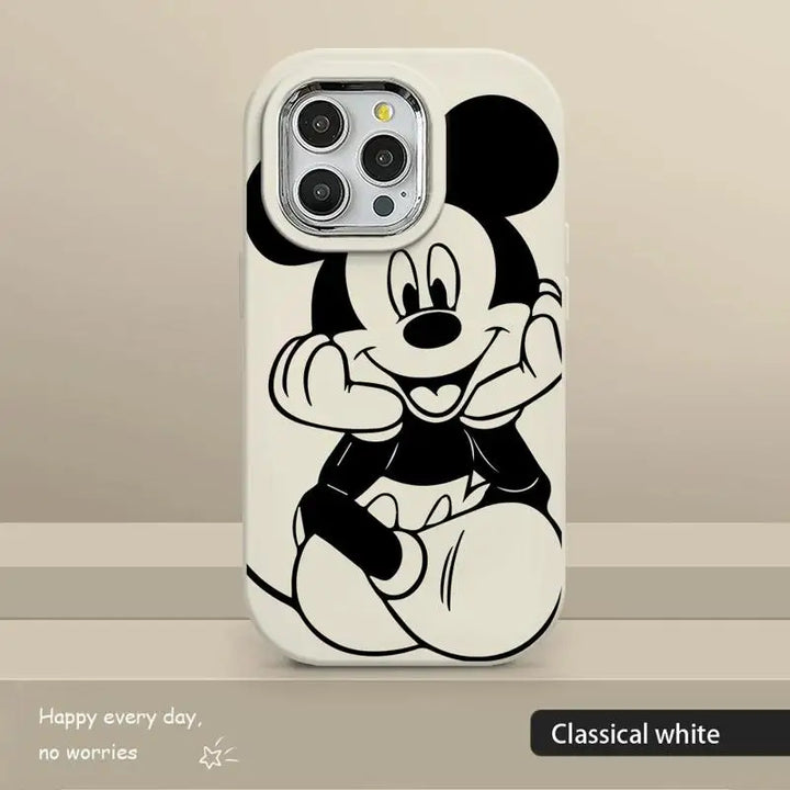 Mickey & Minnie Magic: Luxury Silicone iPhone Case for Disney Fans!