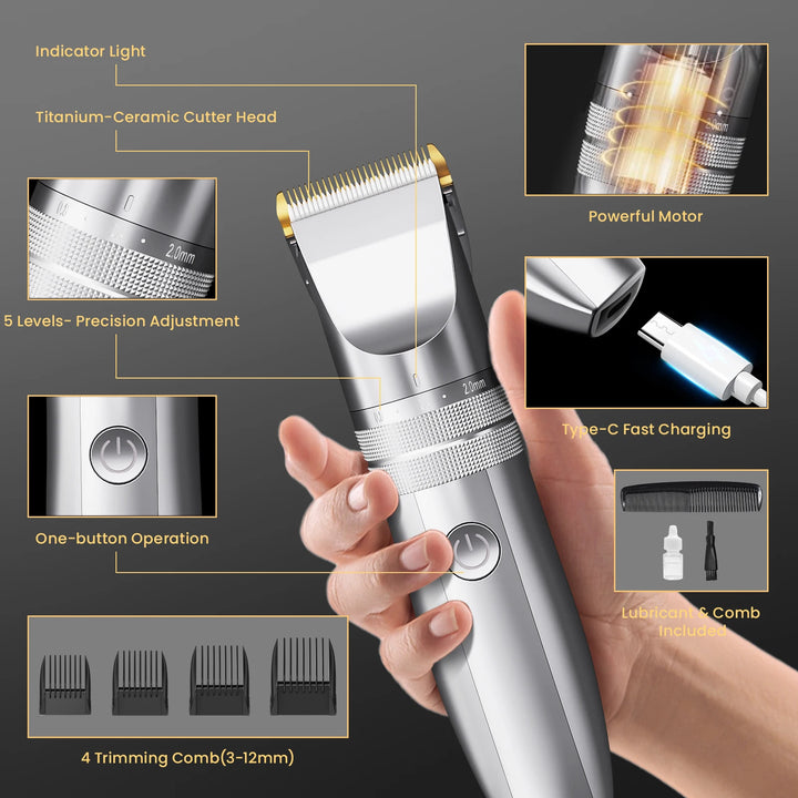 Chop, Trim & Tame: Sejoy Cordless Hair Clippers – Professional Grooming for the Modern Man!