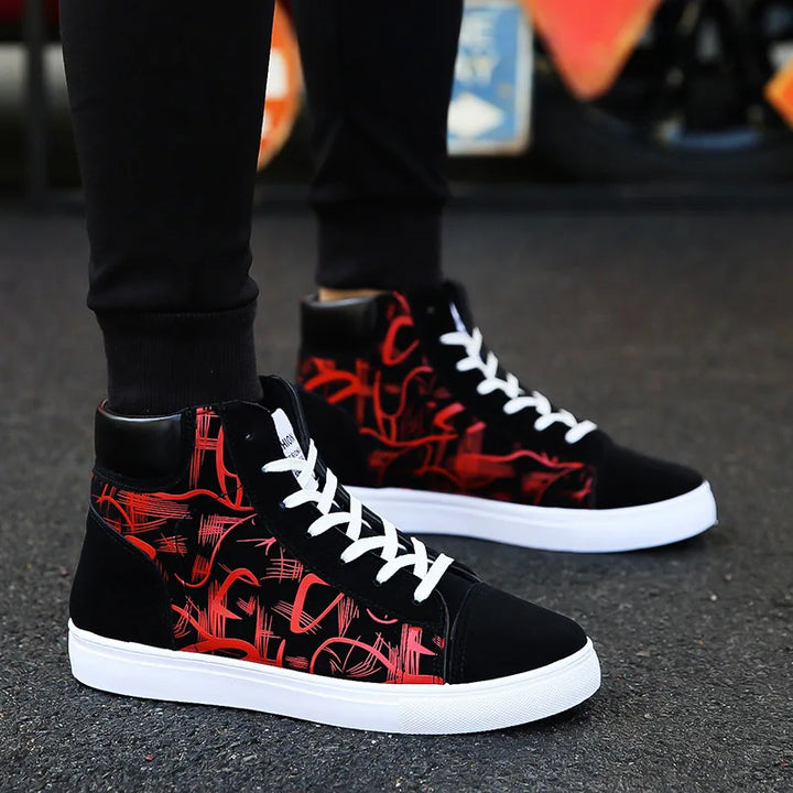 Step Up Your Game: High-Top Sneakers for Trendsetting Titans!