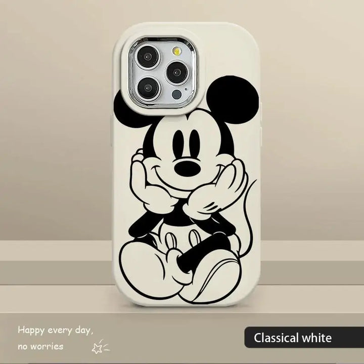 Mickey & Minnie Magic: Luxury Silicone iPhone Case for Disney Fans!