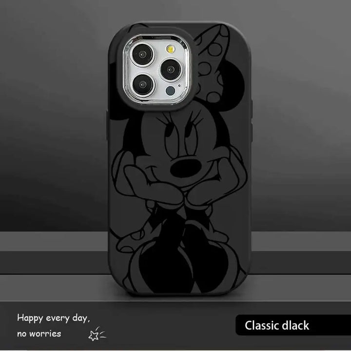 Mickey & Minnie Magic: Luxury Silicone iPhone Case for Disney Fans!