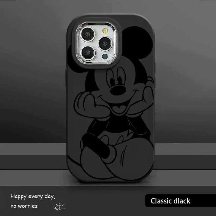 Mickey & Minnie Magic: Luxury Silicone iPhone Case for Disney Fans!