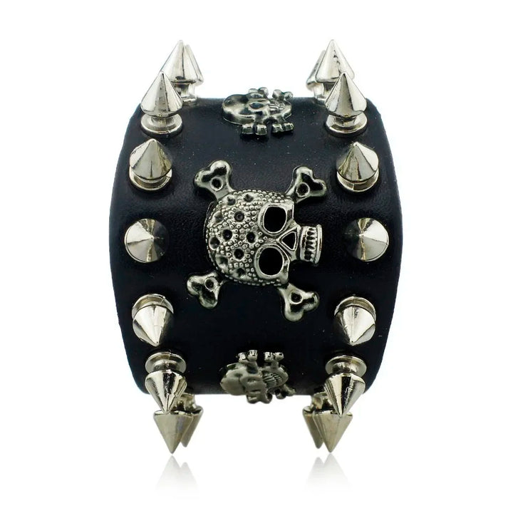 Skull & Spikes: The Ultimate Cuff for the Fearless Fashionista!