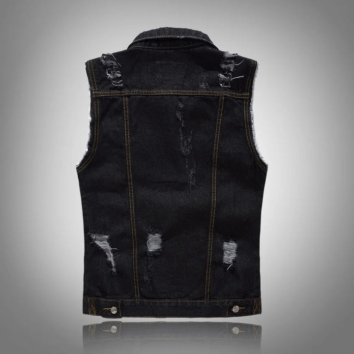 Rivet and Roll: The Ultimate Denim Vest!