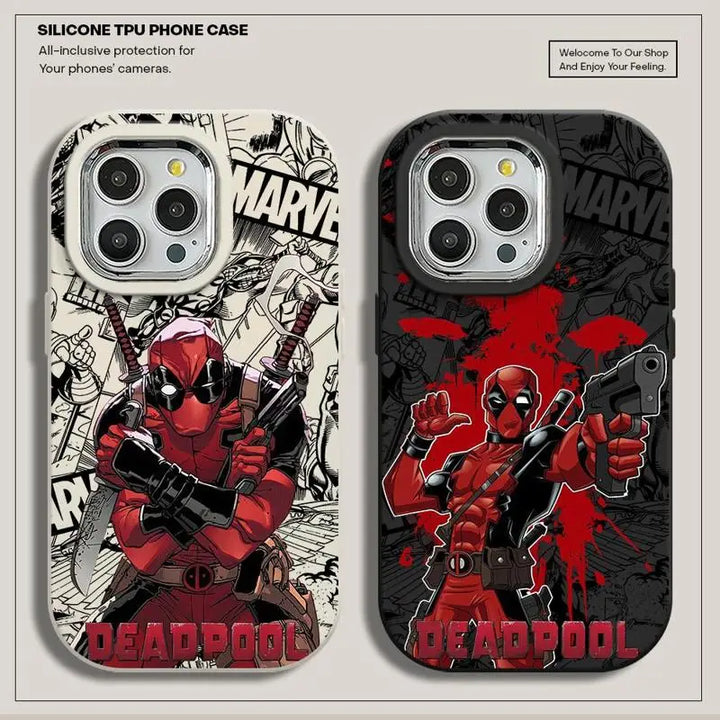 Deadpool Vibes: Cool & Comical iPhone Case for Marvel Fans!