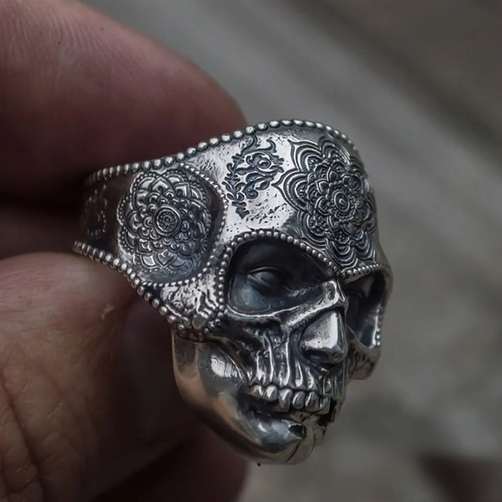 Skull & Blooms: The Mandala Ring for the Rebel with a Cause!
