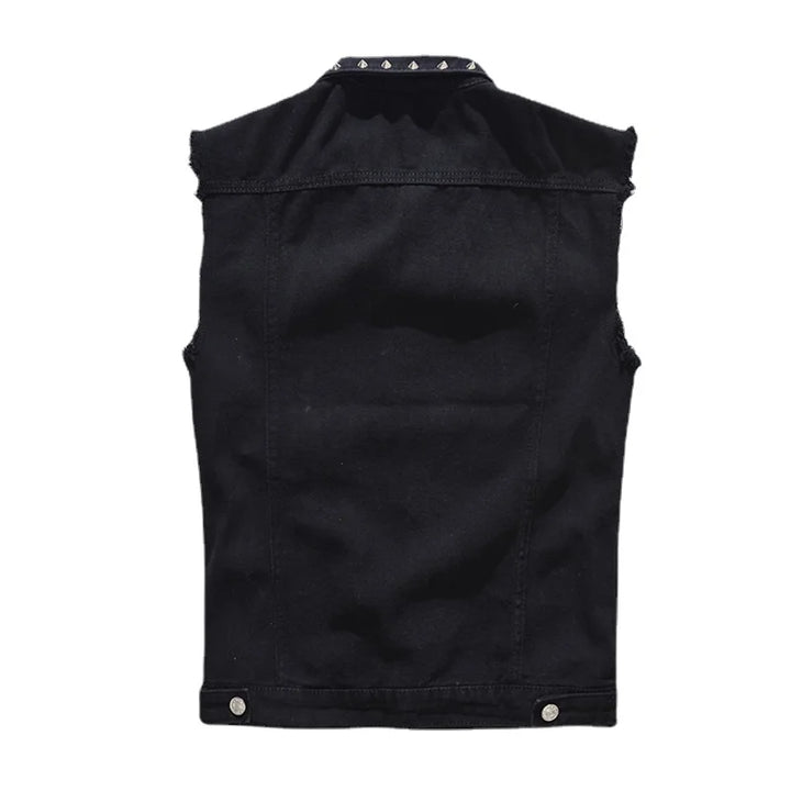 Rivet and Roll: The Ultimate Denim Vest!