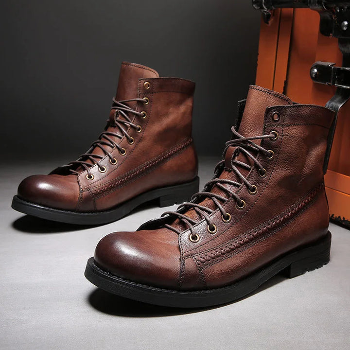 Gentleman’s Gear: Retro Leather Boots for the Bold and Brave!