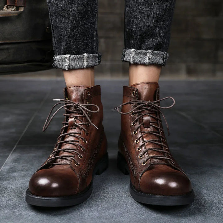 Gentleman’s Gear: Retro Leather Boots for the Bold and Brave!