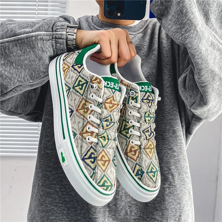 Chunky Classics: Luxe Canvas Sneakers – Comfort Meets Cool!