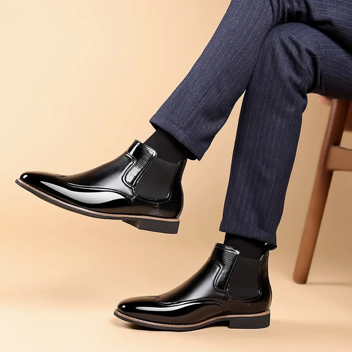 Elevate Your Sole: Luxe Ankle Boots for Gents Who Mean Business!