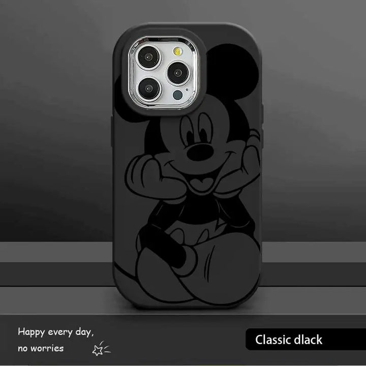 Mickey & Minnie Magic: Luxury Silicone iPhone Case for Disney Fans!