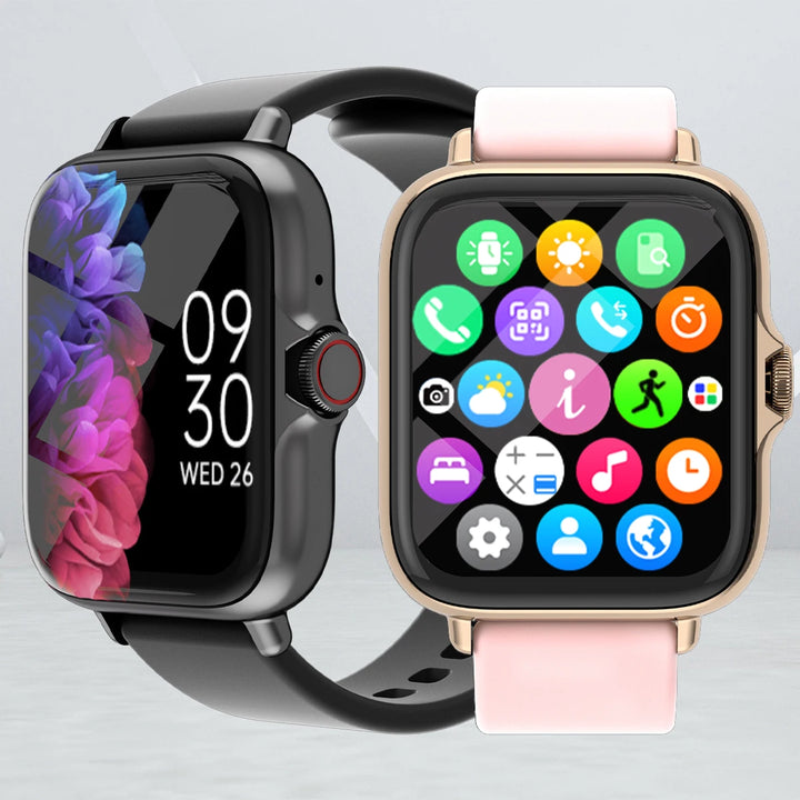 Waterproof Watch, Smarter Moves: Your All-in-One Tracker! Alerts for Iphone & Android