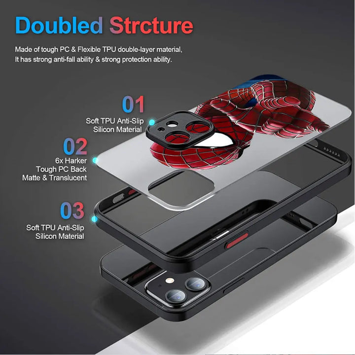 Web-Slingin’ Protection: Venom & Spidey Shockproof iPhone Armor!